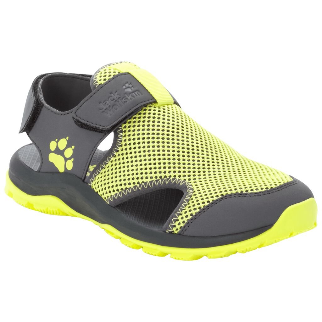 Jack Wolfskin OUTDOOR WATER ACTION σανδαλια παιδικά lime/γκρι | GR7046154